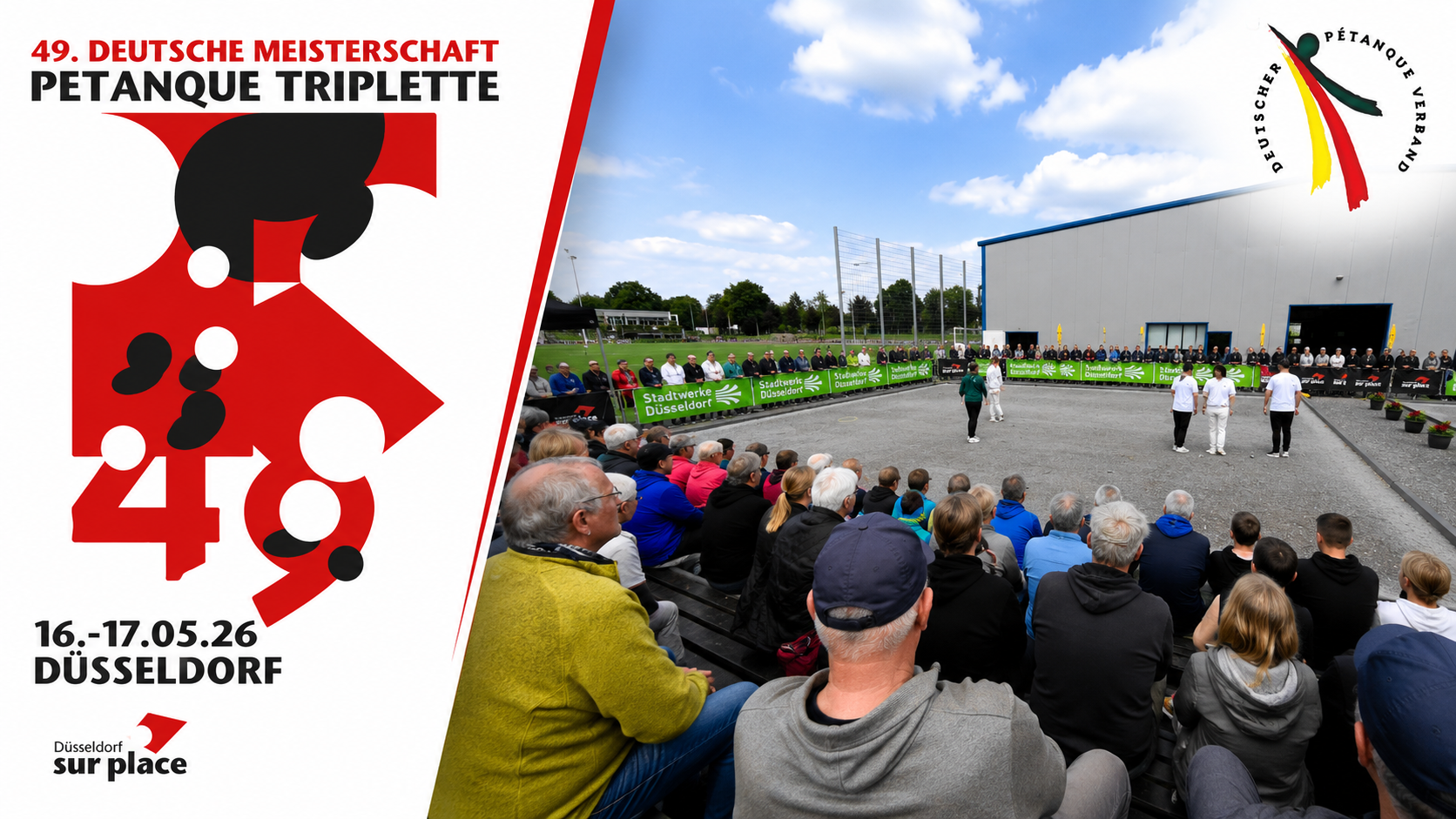 Vorschau – 49. Deutsche Meisterschaft Pétanque Triplette 2026 in Düsseldorf